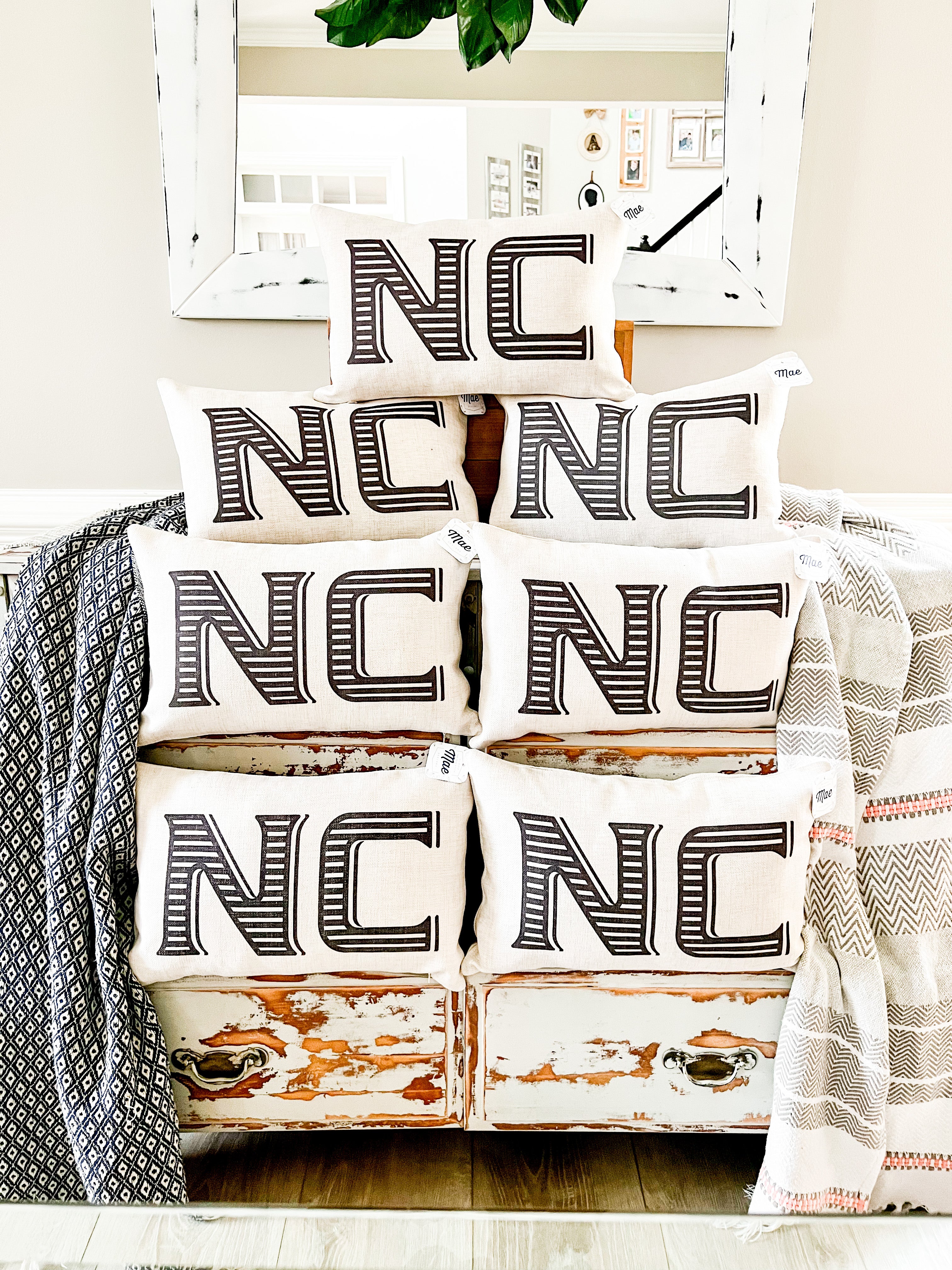 Vintage NC Pillow