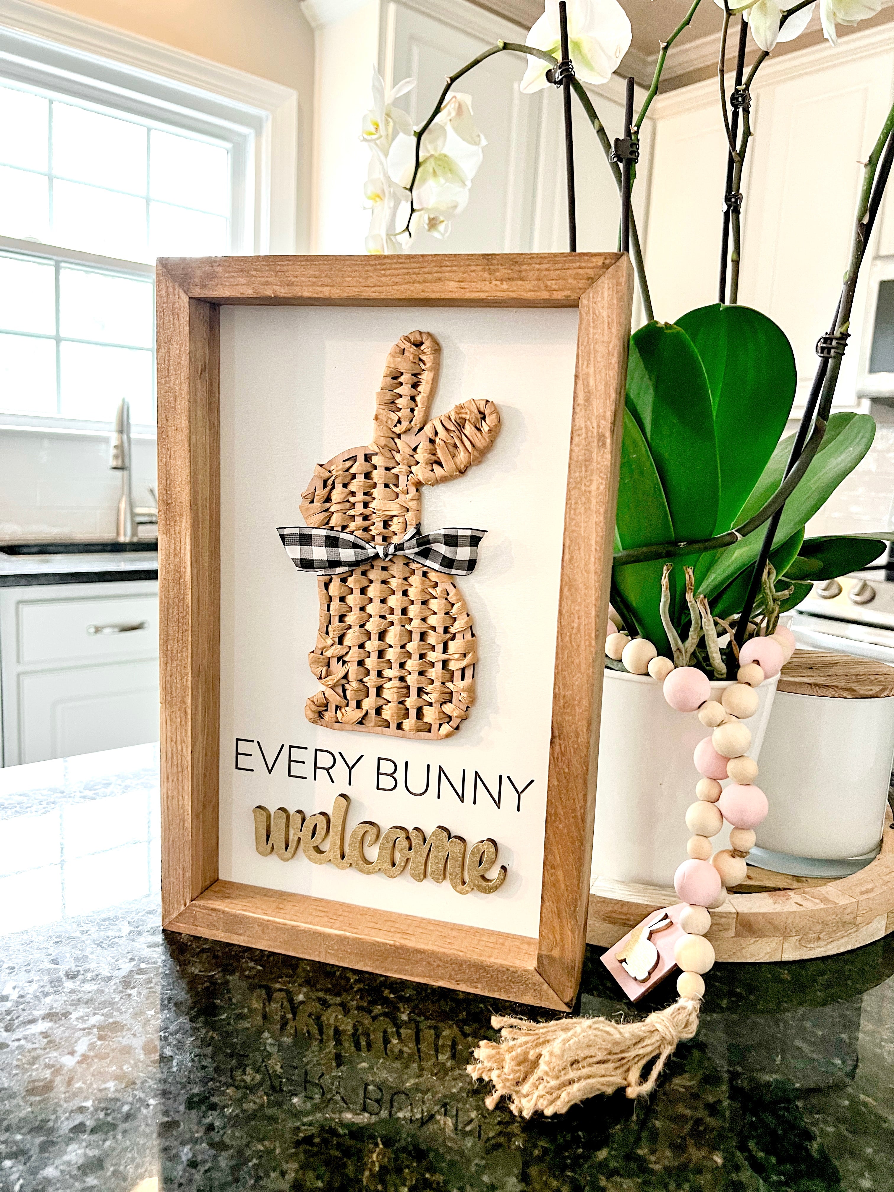 Every Bunny Welcome Framed Sign