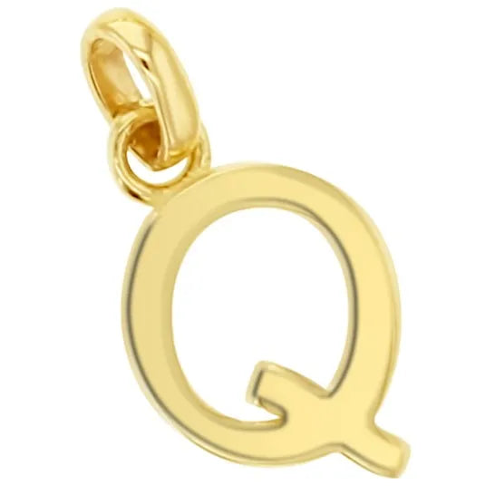 9KY GOLD Alphabet Initial Charm