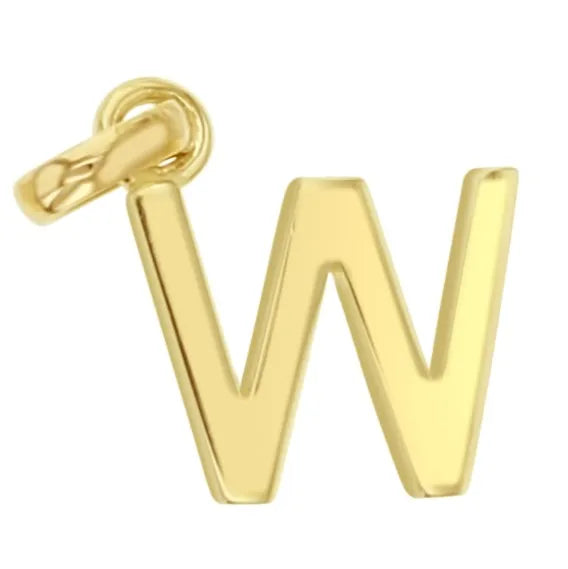 9KY GOLD Alphabet Initial Charm