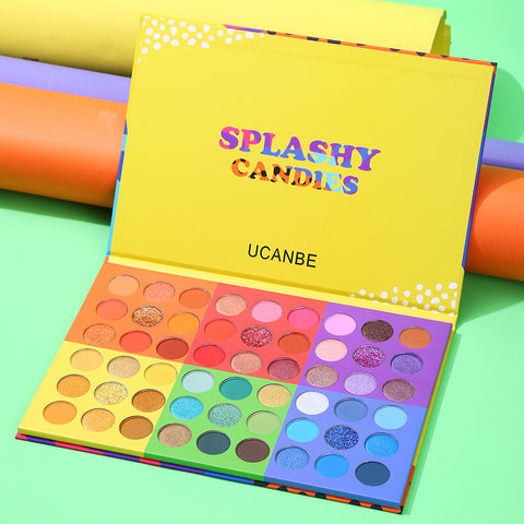 UCANBE 54 Color Eyeshadow Makeup Palette, 6 in 1 Highly Pigmented  Professional Glitter Matte Shimmer Eye Shadow Powder Make Up Pallet  Colorful Blendable Long Lasting Waterproof Cosmetics