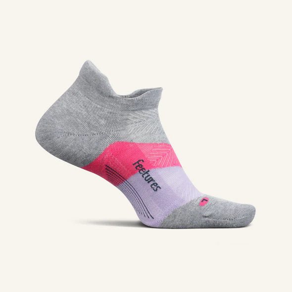 Elite Max Cushion No Show Tab Socks - Gradual Gray