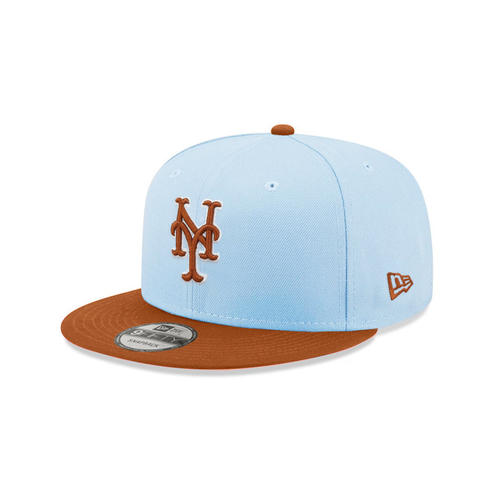 New York Mets Color Pack Light Blue Rust Orange 2 Tone 9Fifty Snapback