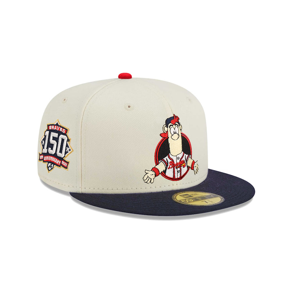 Atlanta Braves Blooper Mascot Chrome Navy 2 Tone 150th Anniversary SP 59Fifty Fitted