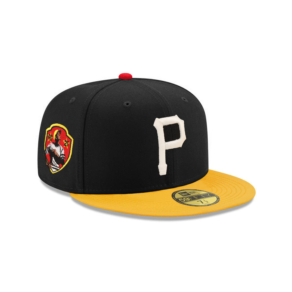 Pittsburgh Pirates Black Yellow 2 Tone Clemente SP 59Fifty Fitted