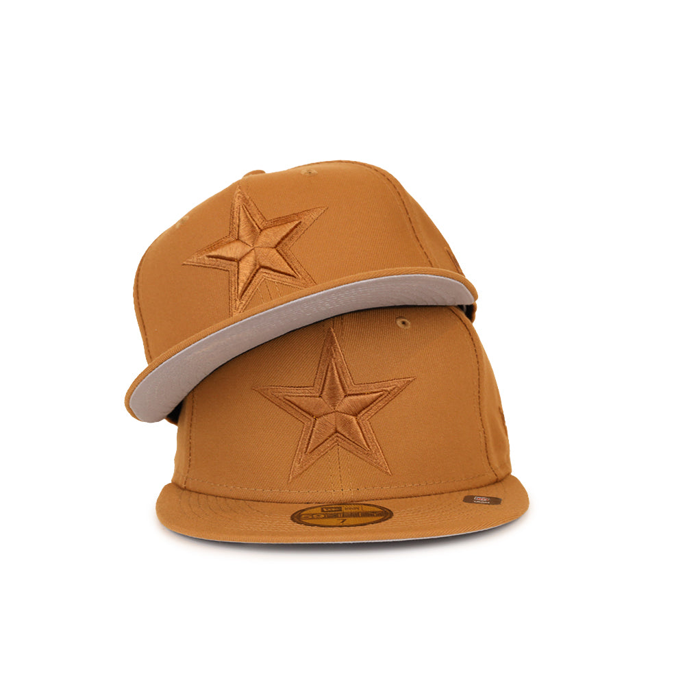 Dallas Cowboys NFL Light Brown Tonal Color Pack 59Fifty Fitted Cap