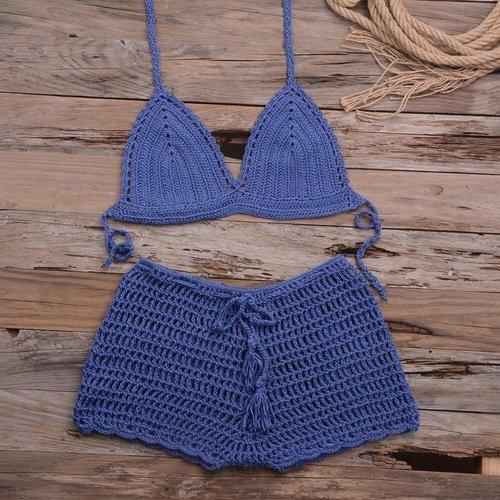 Handmade Crochet Push-Up Bikini Set