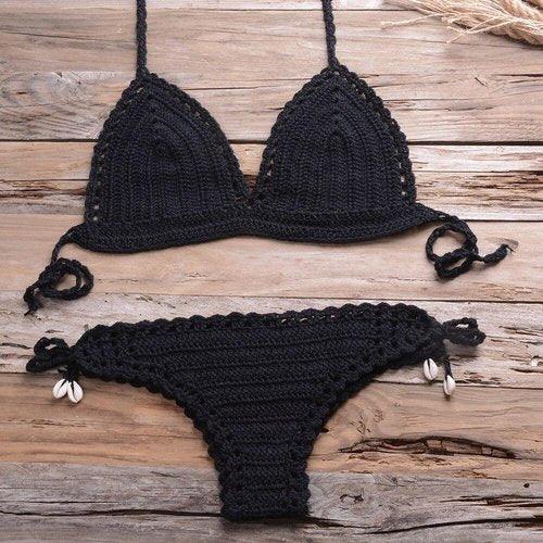 Handmade Crochet Push-Up Bikini Set