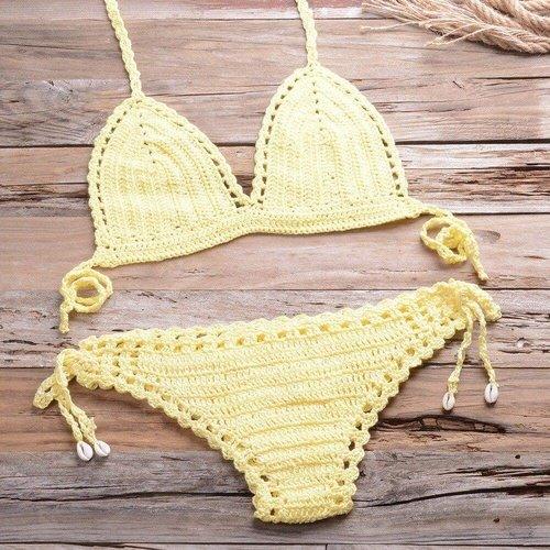 Handmade Crochet Push-Up Bikini Set