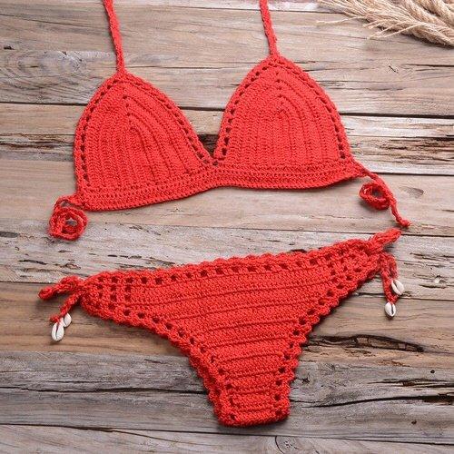 Handmade Crochet Push-Up Bikini Set