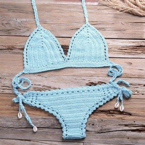 Handmade Crochet Push-Up Bikini Set