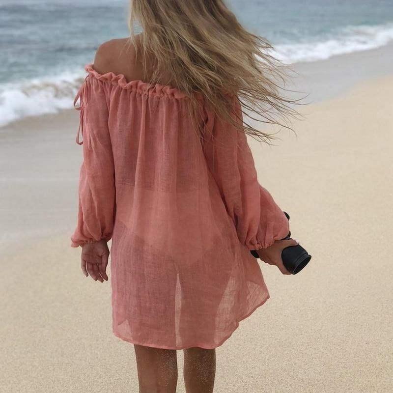 Off Shoulder Bikini Cover Up