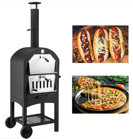 Outdoor Pizza Oven Wood Fire Steel