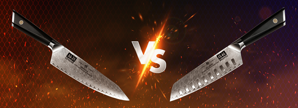 Santoku knife vs chef knife - shanzu
