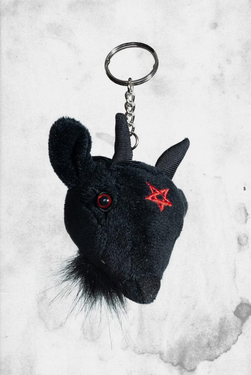 Goathead Baphomet Plush Keychain