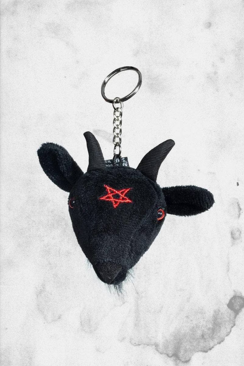 Goathead Baphomet Plush Keychain