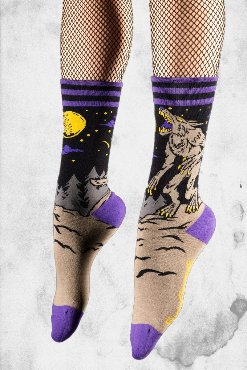 Evil AF Werewolf Socks