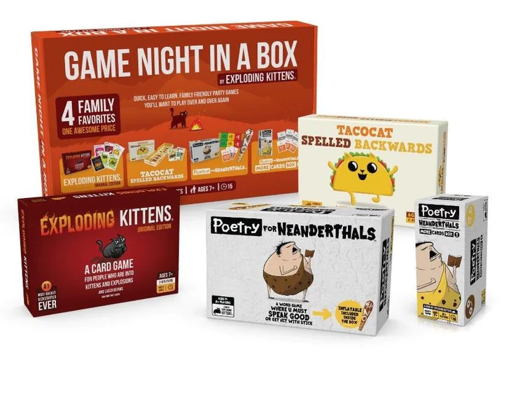 Game Night In A Box By Exploding Kittens