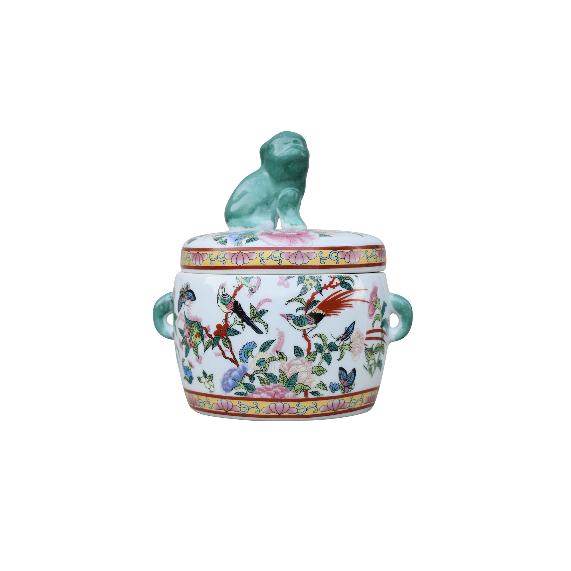 Blossoms Foo Dog Candy Jar