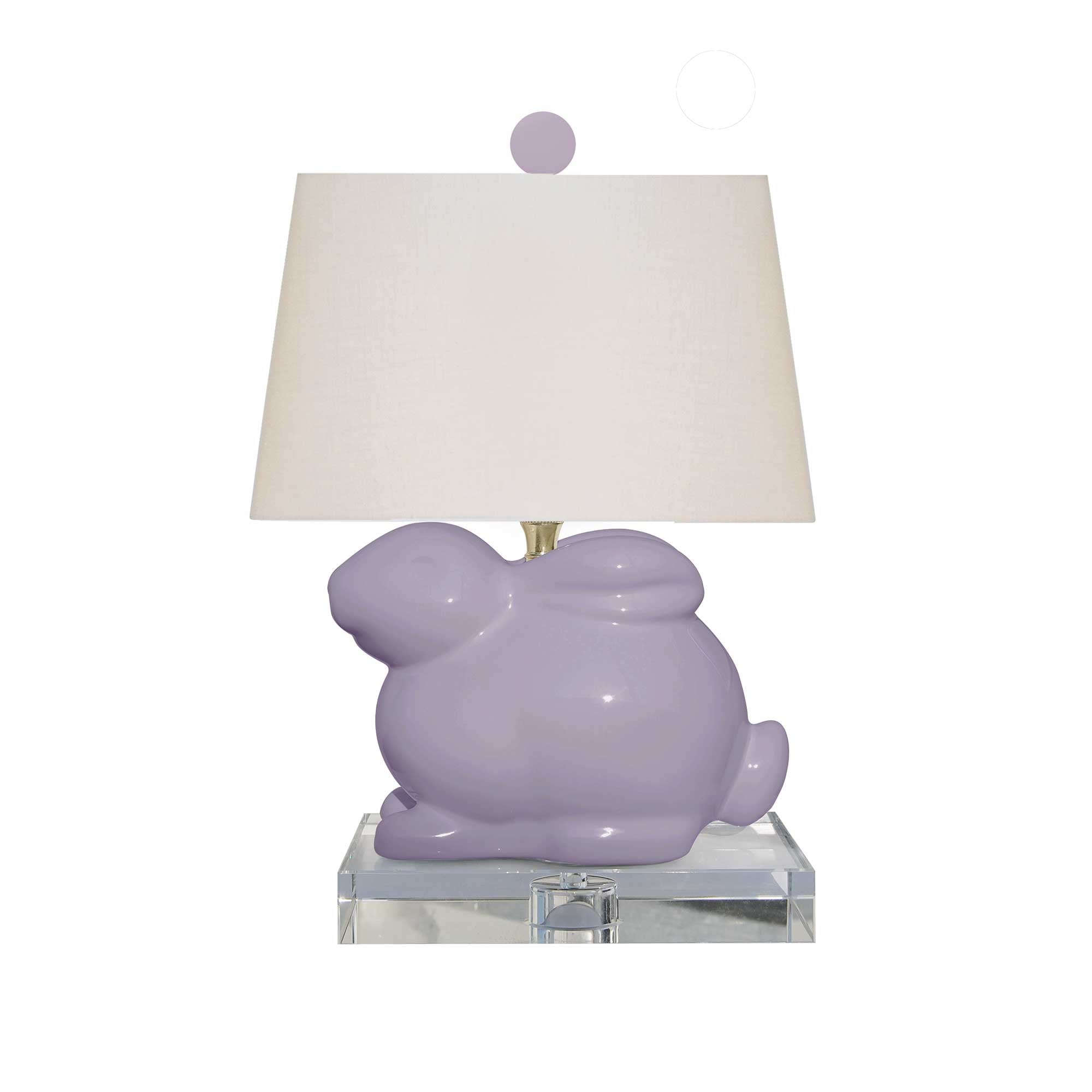 Bunny Lamp in Lilac