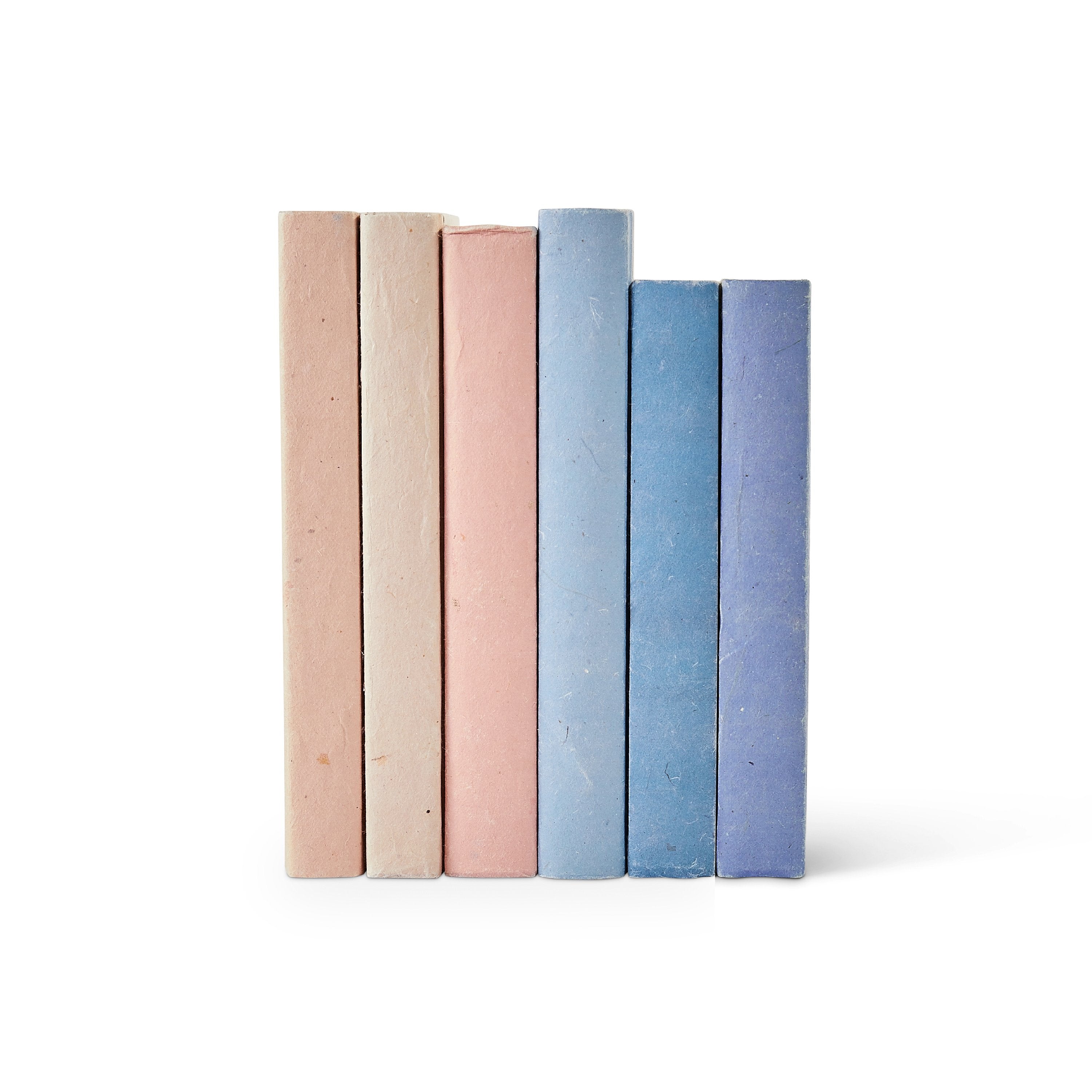 French Blue Parchment Decorative Book Set