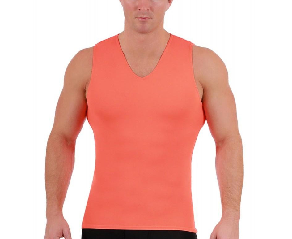 Insta Slim I.S.Pro USA Big & Tall Medium compression Sleeveless V-Neck Tank - 2VAT0N1BT