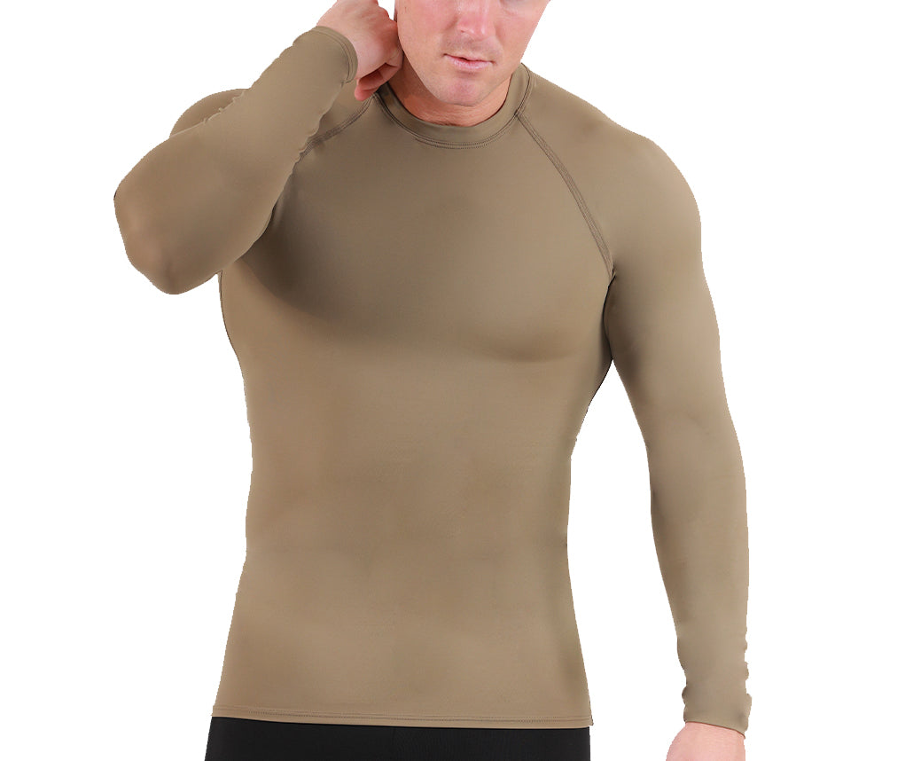 Insta Slim I.S.Pro USA Medium Compression Raglan Long Sleeve T-Shirt W/Top Stitch - 2MAT010