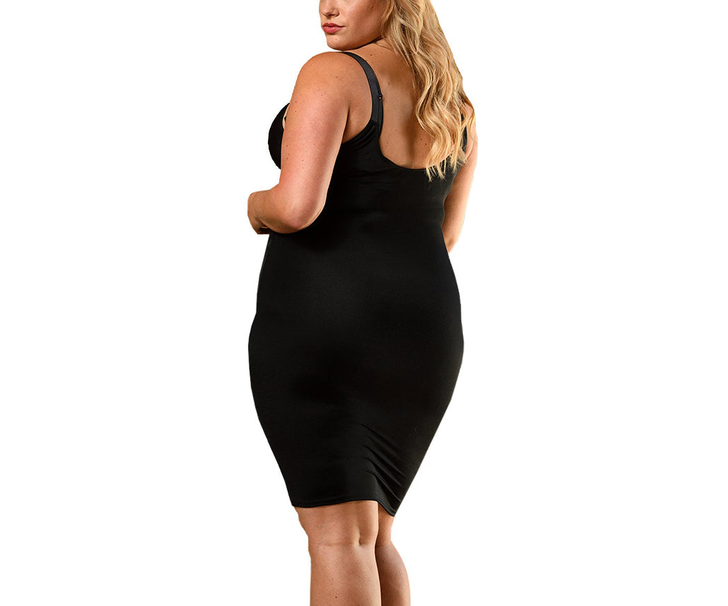 InstantFigure Underbust Curvy Tank Dress w/ Adjustable Bra Straps WDS40151C