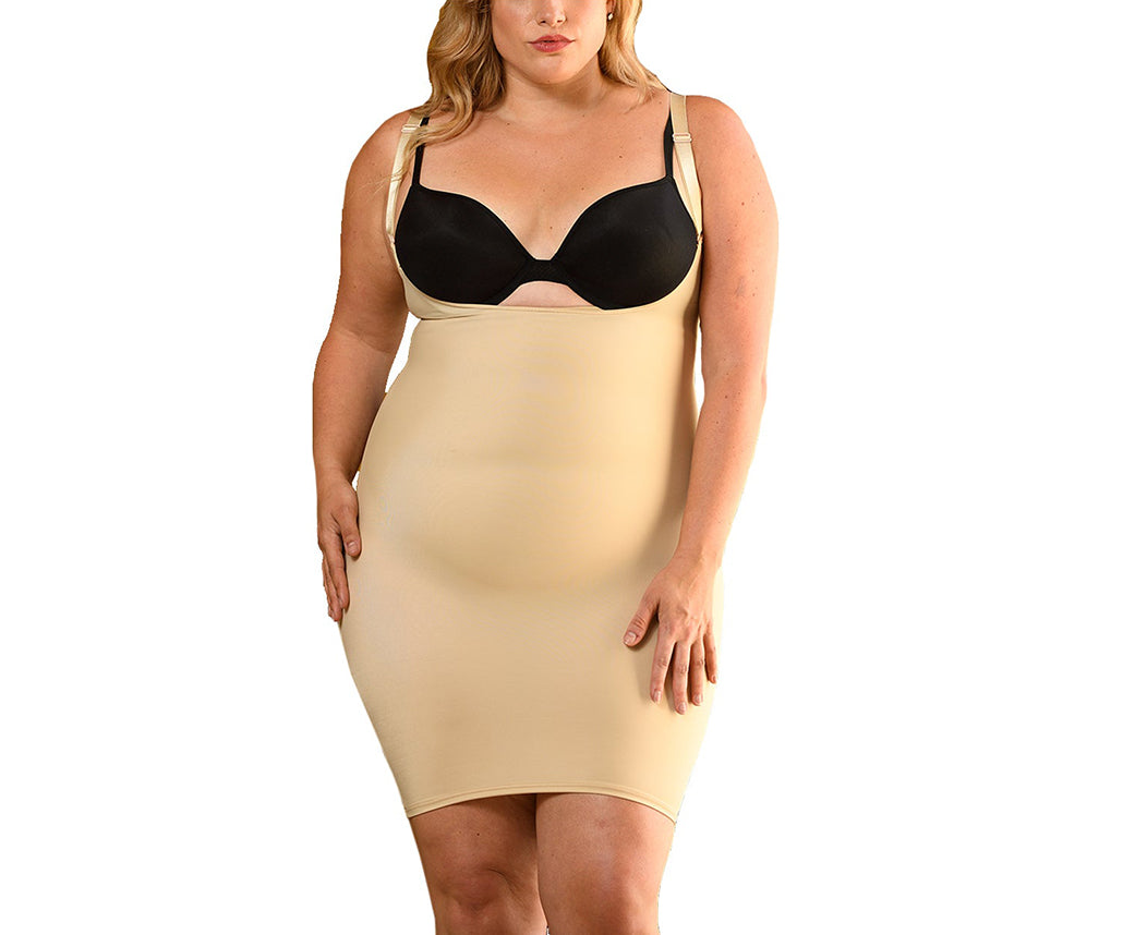 InstantFigure Underbust Curvy Tank Dress w/ Adjustable Bra Straps WDS40151C