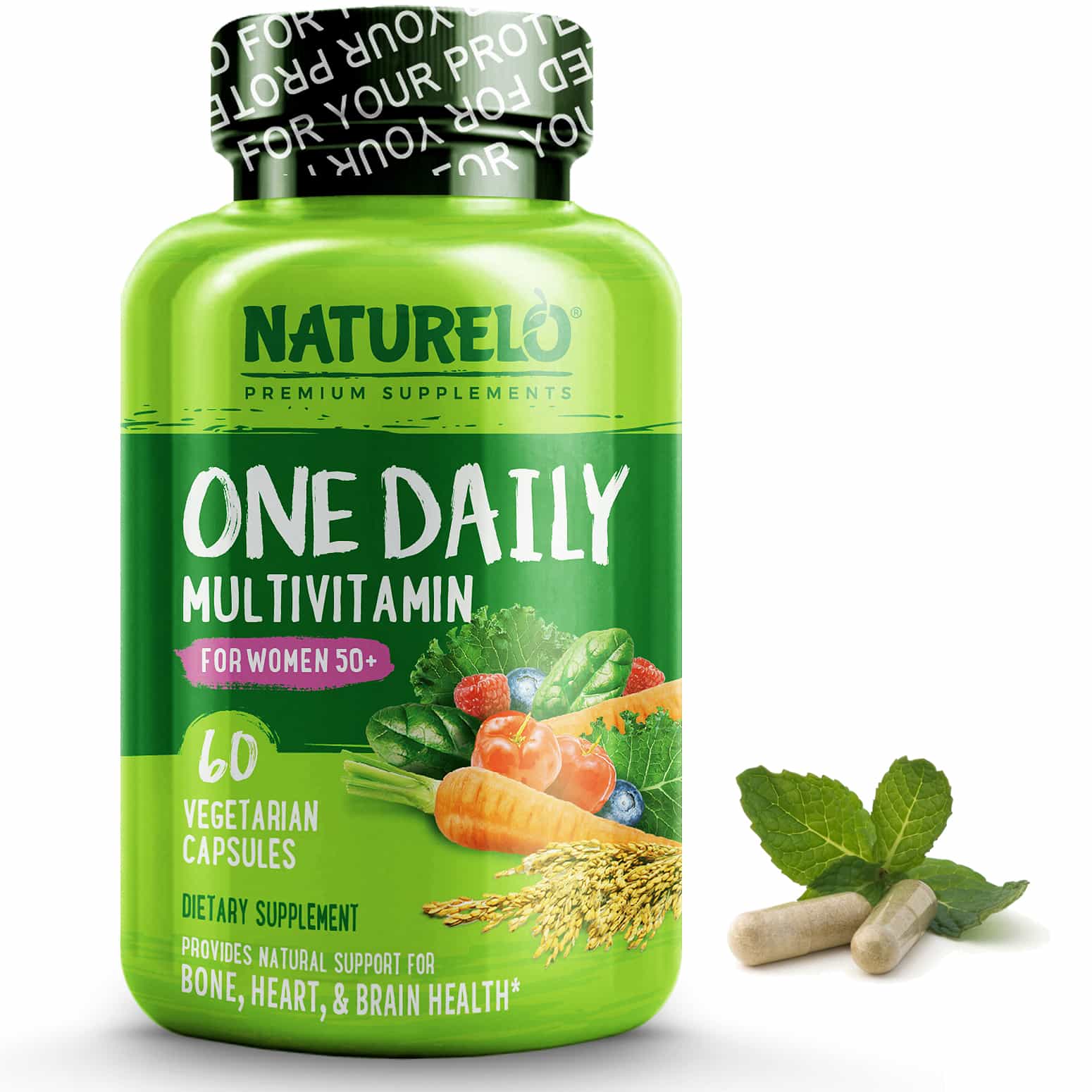 One Daily Multivitamin for Women Over 50 - Plant-Based, Whole Food Vitamin