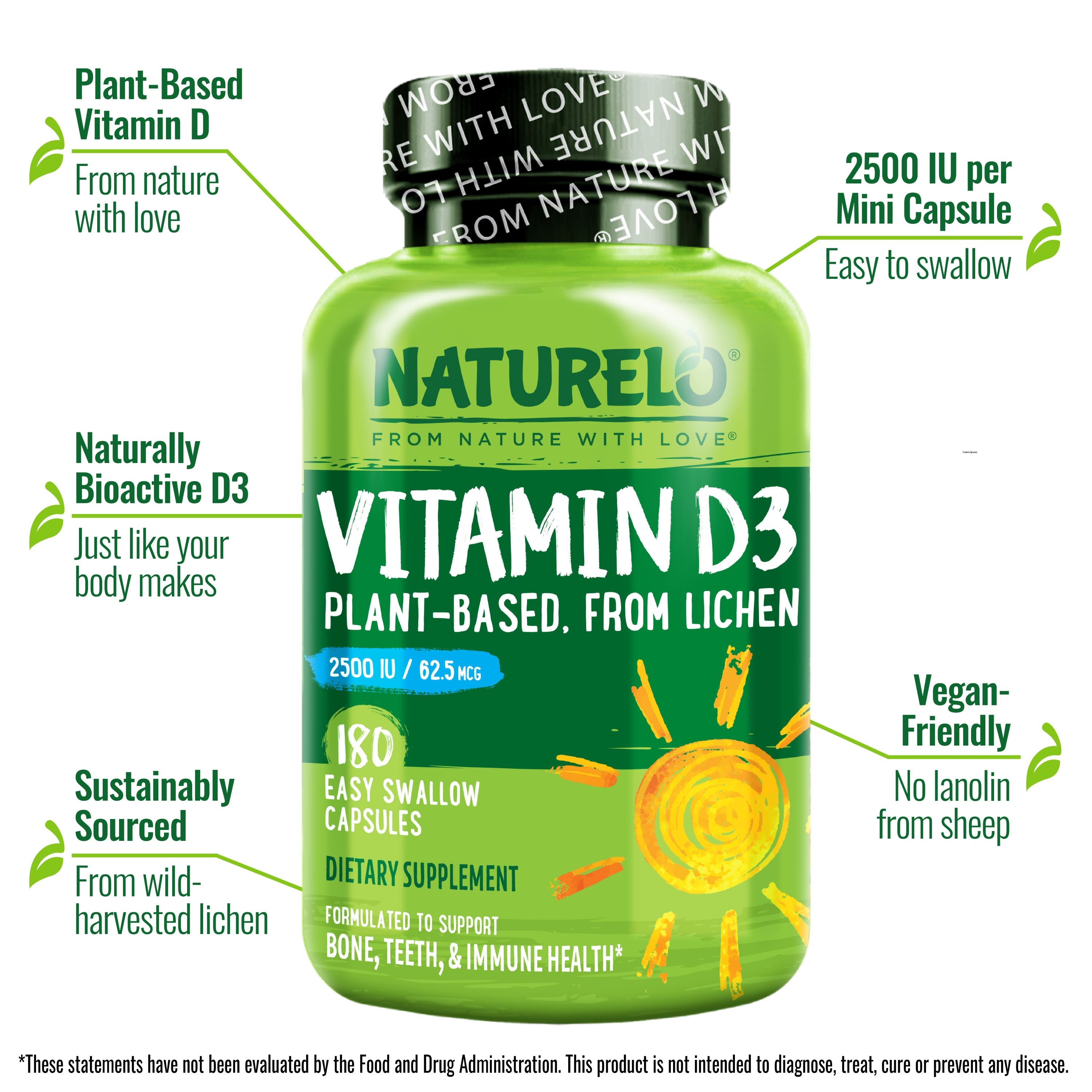 Vegan Vitamin D3, 2500 IU