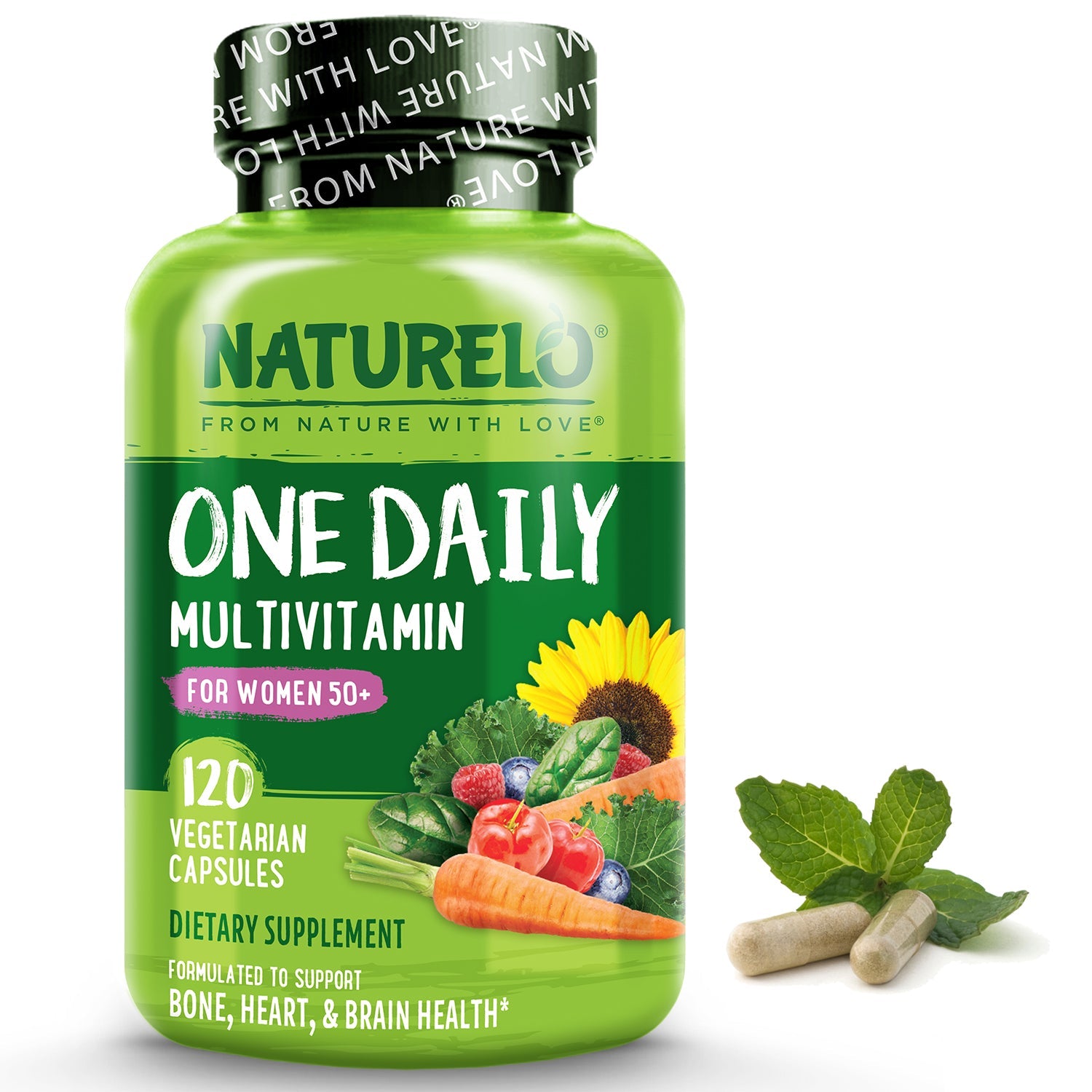 One Daily Multivitamin for Women Over 50 - Plant-Based, Whole Food Vitamin