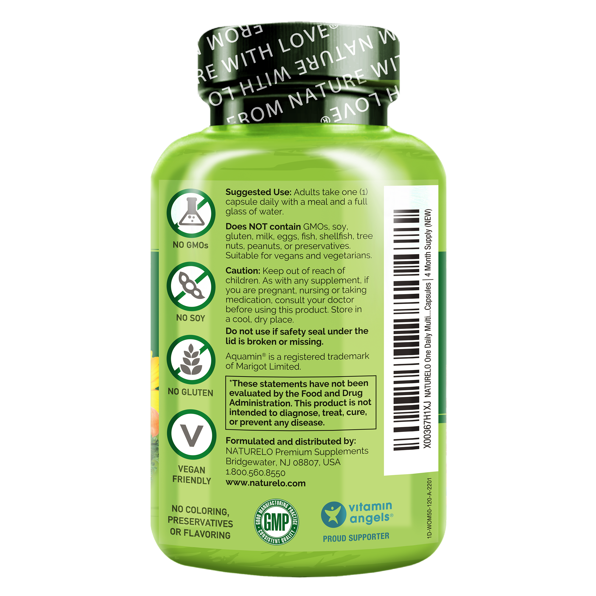 One Daily Multivitamin for Women Over 50 - Plant-Based, Whole Food Vitamin