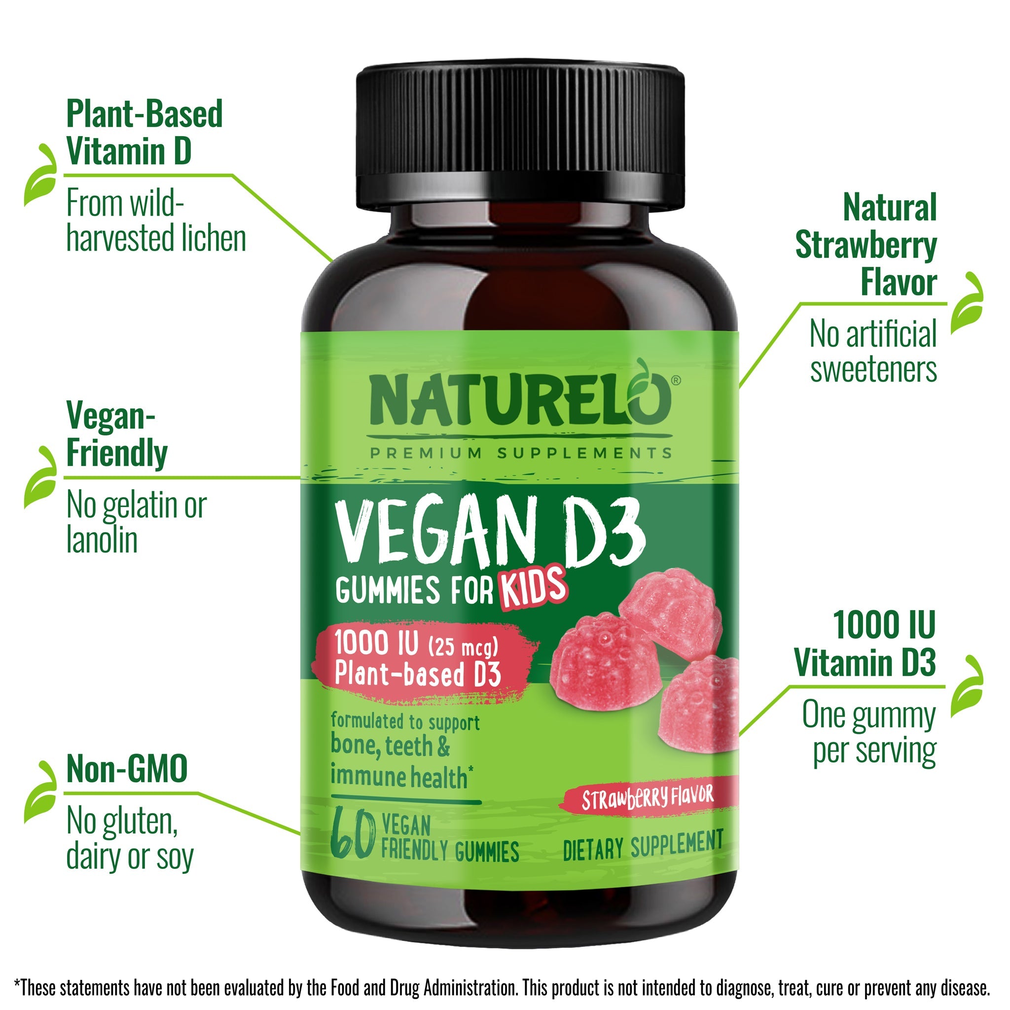 Whole Food Vitamin D3 Gummies for Kids