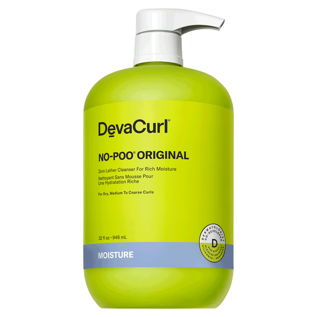 DevaCurl No Poo Original Zero Lather Cleanser For Rich Moisture 32oz / 946ml