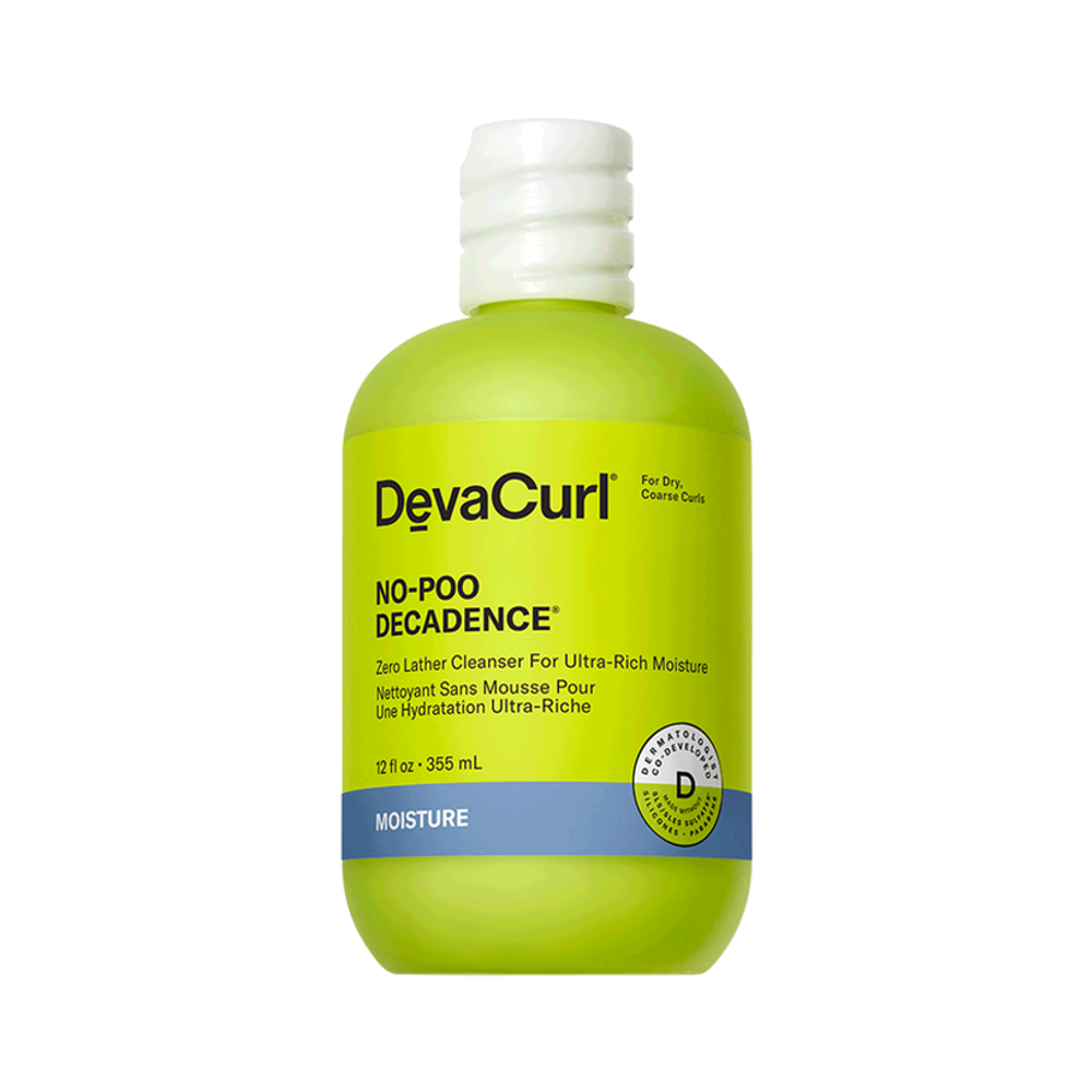 DevaCurl No-Poo Decadence Zero Lather Cleanser For Ultra-Rich Moisture 12oz / 355ml