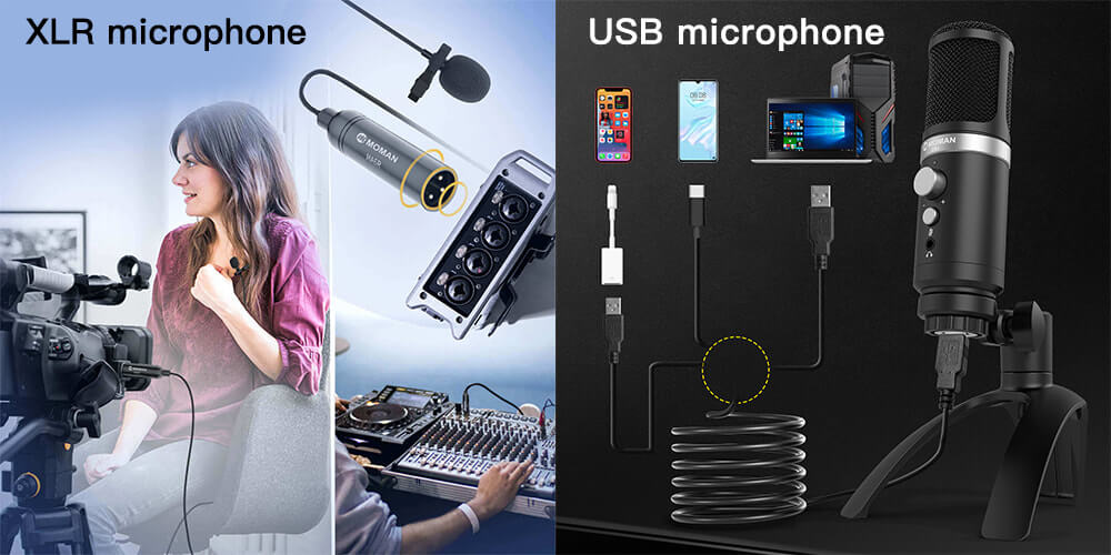 XLR microphone vs USB microphone