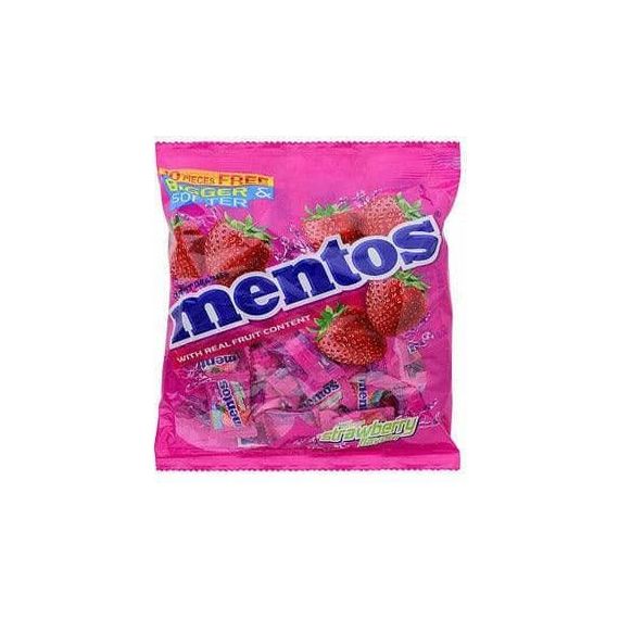 Mentos | Chewy Strawberry Mints - Individually Wrapped | 250g