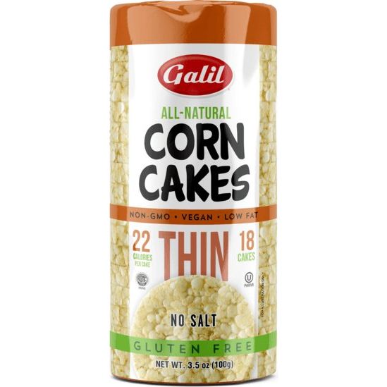 Thin Corn Cakes | Round | No-Salt | 3.5 oz | Galil