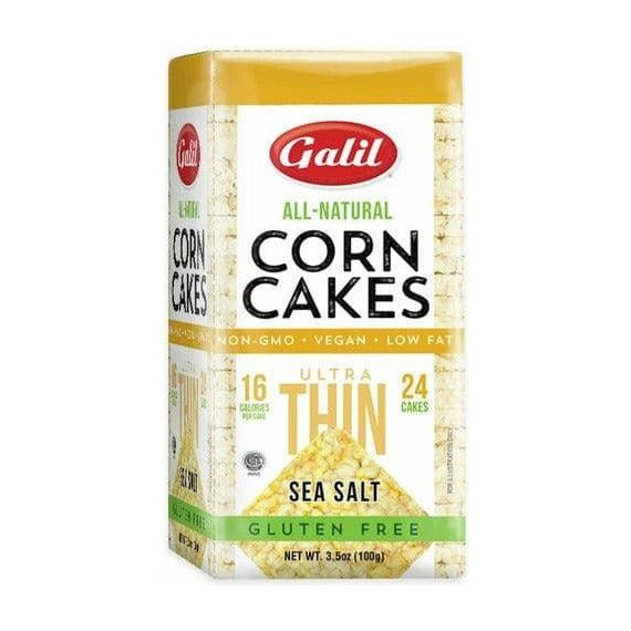 Ultra Thin Corn Cakes | Square | Salt | 3.5 oz | Galil