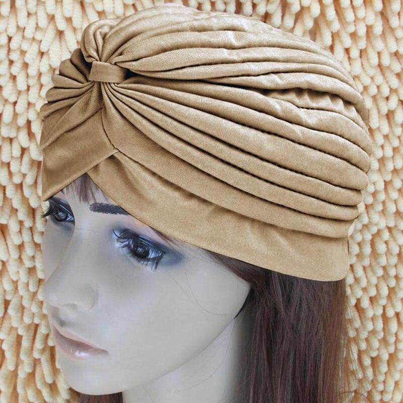 Women Swimming Cap Adjustable Long Hair Ears Turban Pleated Fabric Headwear Bathing Hat Yoga Caps