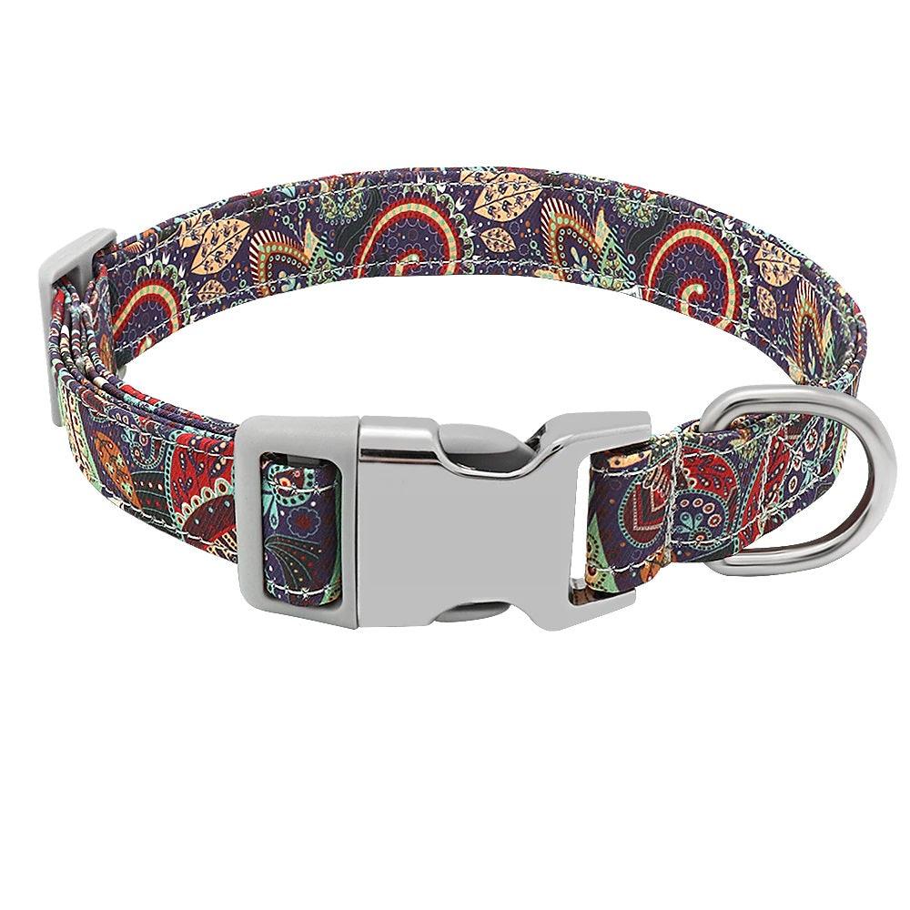 Trendy Printed Collar for Dogs - Multicolour