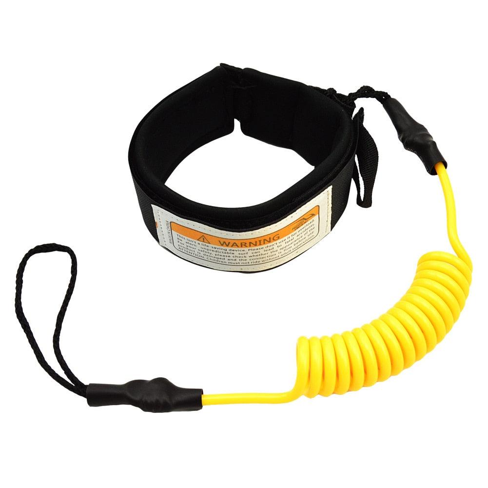 Surfboard Leash - 10ft Coiled Ankle Surfing Leash