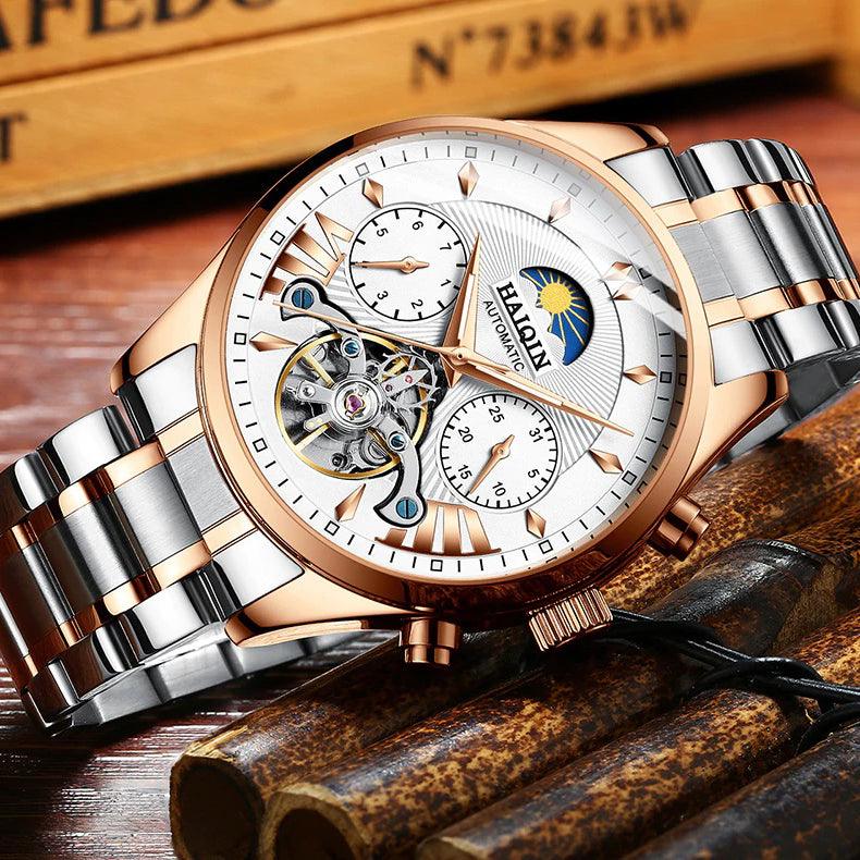 HAIQIN Men Watches Automatic/Mechanical/Luxury Watch| Men Sport Wristwatch Reloj Hombre Tourbillon