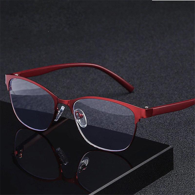 UVLAIK Retro Metal Reading Glass | Cat-eye Reading Glass