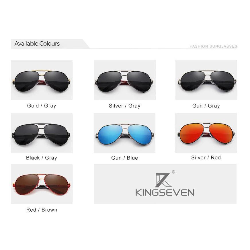 Kingseven Sunglasses Aluminium Polarised Unisex