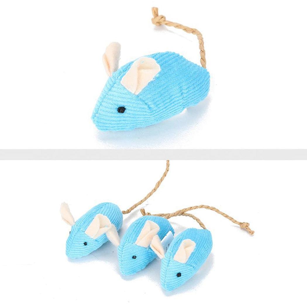 Soft Mouse Playing Toy 3Pcs | Pet Accessories