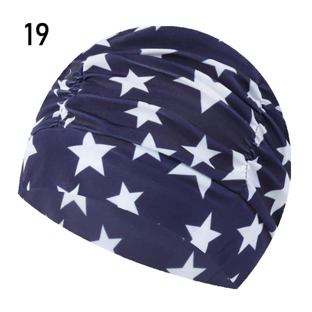 Printed Swimming Caps for Adults - Elastic Nylon | Swimming Accessories