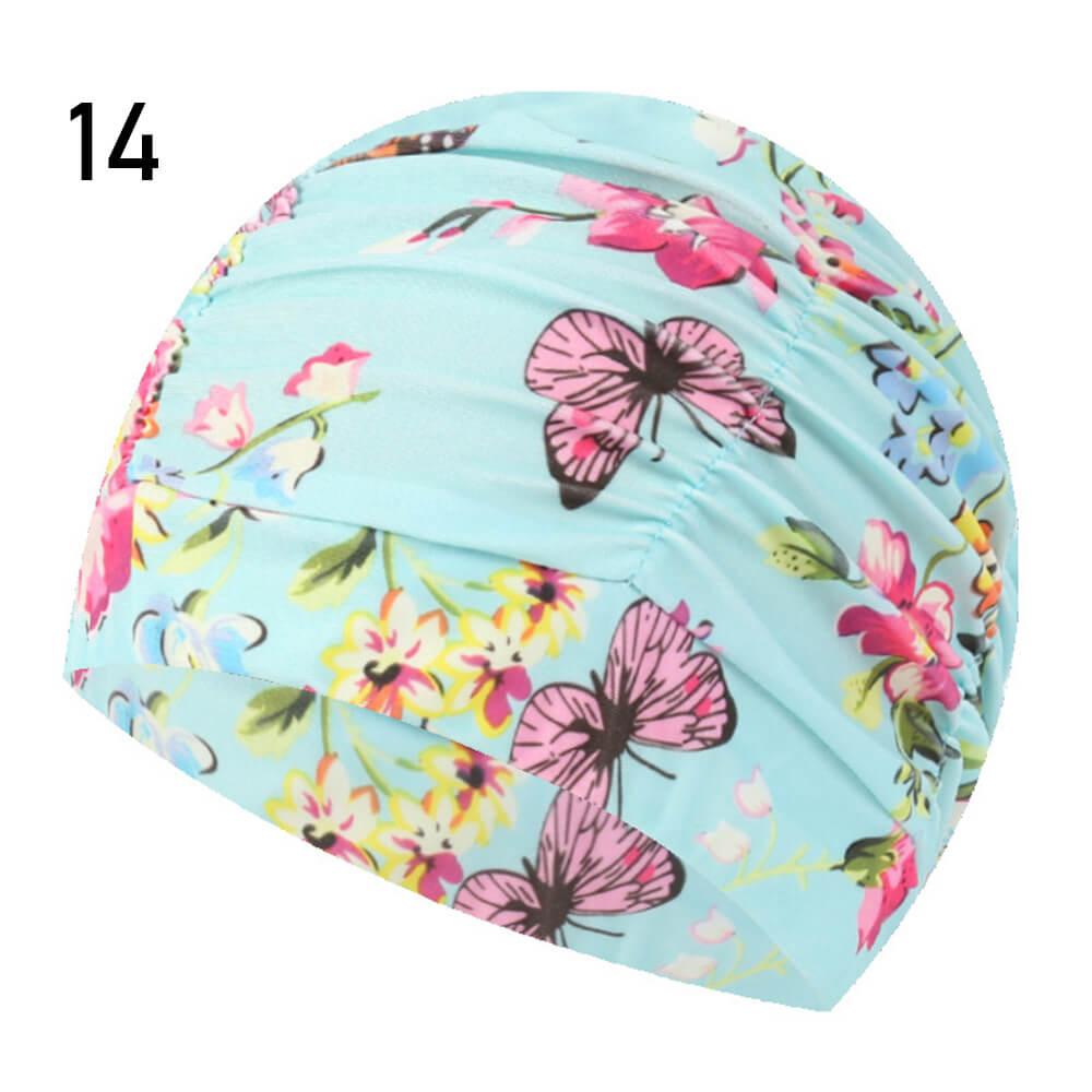 Printed Swimming Caps for Adults - Elastic Nylon | Swimming Accessories