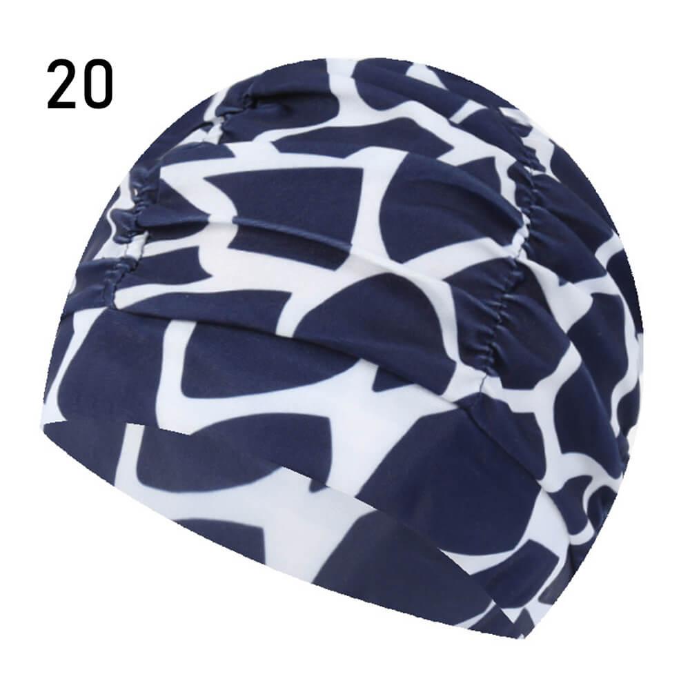 Printed Swimming Caps for Adults - Elastic Nylon | Swimming Accessories